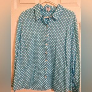 Crown & Ivy Long Sleeve Button Up Blouse Size 2X